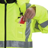 Makita DCJ206ZXL Accu-thermojack geel maat XL Maat: XL Neon-geel - thumbnail