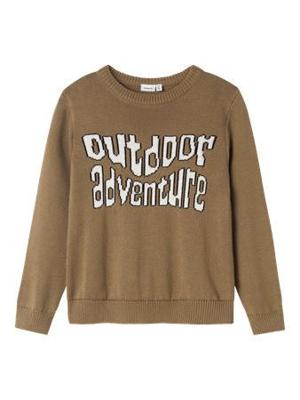 Name it winter sweater jongens - bruin - regular fit - NkmOtto