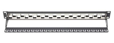 Digitus DN-91412 24 poorten Netwerkpatchpaneel 483 mm (19) Zonder connectoren 1 HE Digitus DN-91412 24 poorten Netwerkpatchpaneel 483 mm (19) Zonder connectoren 1 HE