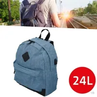 Active Sport - Rugzak met USB-Oplaadpoort - Blauw 24 Liter - thumbnail