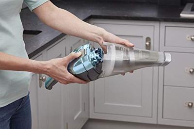Black & Decker NVC220WBC handstofzuiger Blauw, Chroom Zakloos Black & Decker NVC220WBC handstofzuiger Blauw, Chroom Zakloos