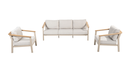 Olivia loungeset 3-zits lounge bank 2x lounge stoel Taste Taste - Latte - Taste