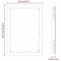 Toegangs paneel Wit 20 x 30 cm staal - thumbnail
