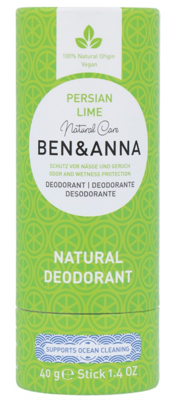 Ben & Anna Deodorant in papiertube - persian lime - 40 gram