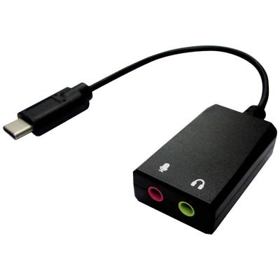 VALUE USB type C - 2x 3,5mm Audio Adapter, Male/Female, 0,13 m