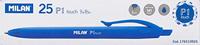 Pen Milan MLN176510925 Blauw 25 Stuks (25 Stuks) - thumbnail