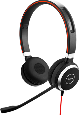Jabra Evolve 40 UC Stereo Headset – Unified Communications Headphones for VoIP Softphone with Passive Noise Cancellation – 3.5mm Jack only – Black