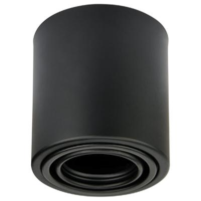 Frino Opbouwspot GU10 Mat Zwart Aluminium Kantelbaar Ø93mm