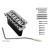 Wilkinson T-WVC-N tremolo brug voor ST-stijl gitaar nikkel Wilkinson T-WVC-N tremolo brug voor ST-stijl gitaar nikkel