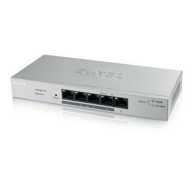 Zyxel 5-poorts Gigabit Web/Smart Managed PoE+ Switch met een budget van 60 watt [GS1200-5HP]