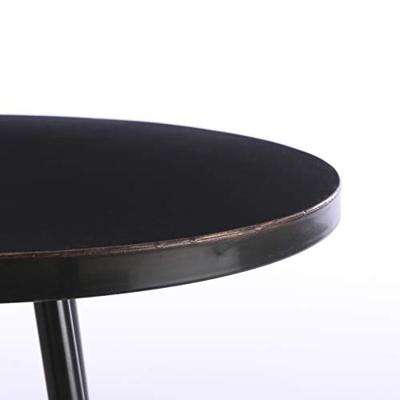 Bijzettafel Kent rond metaal zwart 35 x 40 cm - Bijzettafels