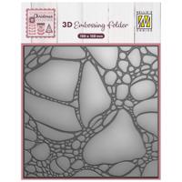 Nellie's Choice • 3d embossing folder verfdruppels 15x15cm - thumbnail
