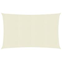 VidaXL Zonnezeil 160 g/m² 2x4,5 m hdpe crèmekleurig - thumbnail