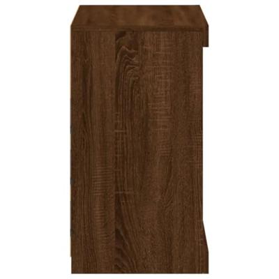 Dressoir met LED-verlichting 60,5x37x67 cm bruineikenkleurig Dressoir met LED-verlichting 60,5x37x67 cm bruineikenkleurig