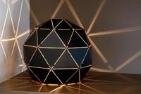 Lucide OTONA - Tafellamp - Ø 25 cm - 1xE27 - Zwart - thumbnail