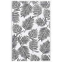 VidaXL Buitenkleed arakil 160x230 cm pp wit en zwart - thumbnail