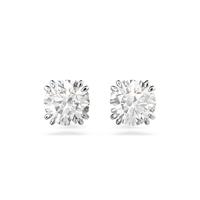 Swarovski 5636712 Oorknoppen Constella zilverkleurig-wit 6 x 6 mm - thumbnail