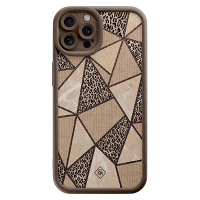 iPhone 12 Pro bruine case - Leopard abstract iPhone 12 Pro bruine case - Leopard abstract