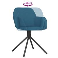 Eetkamerstoelen draaibaar 2 st fluweel blauw - thumbnail