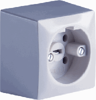 Perilex stopcontact opbouw 16A voor het aansluiten van o.a. kookplaten, fornuizen - thumbnail