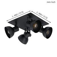 Eglo 4-lichts plafondlampBarnstaple 1 - 43434 - thumbnail