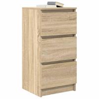 Dressoir 37,5x35x76cm bewerkt hout sonoma eikenkleurig - thumbnail