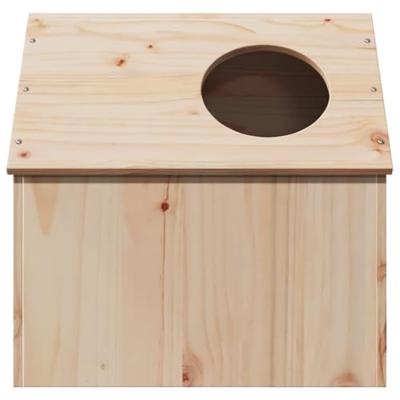 VidaXL Kattenhuis 41x50x50 cm massief grenenhout VidaXL Kattenhuis 41x50x50 cm massief grenenhout