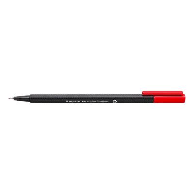 Fineliner staedtler triplus 334 0.3mm rood | 10 stuks
