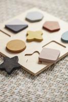 Kid's Concept Legpuzzel Geo Junior Hout 9 Stukjes - thumbnail