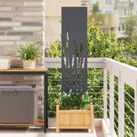 Tuin Privacy Screen Antraciet 32 x 140 cm Koudgewalst staal - thumbnail