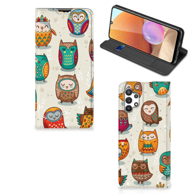 Samsung Galaxy A32 4G | A32 5G Enterprise Editie | Hoesje maken | Vrolijke Uilen