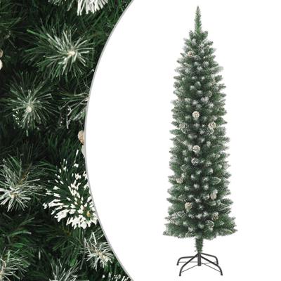 VidaXL Kunstkerstboom smal met standaard 150 cm pvc