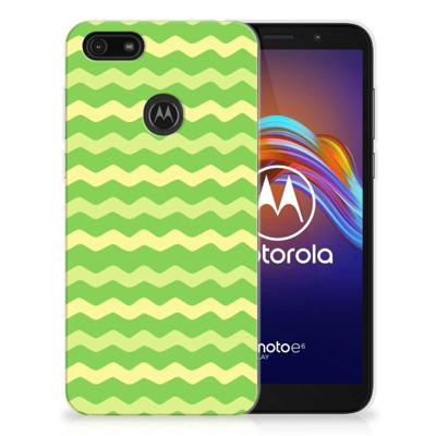 Motorola Moto E6 Play TPU bumper Waves Green