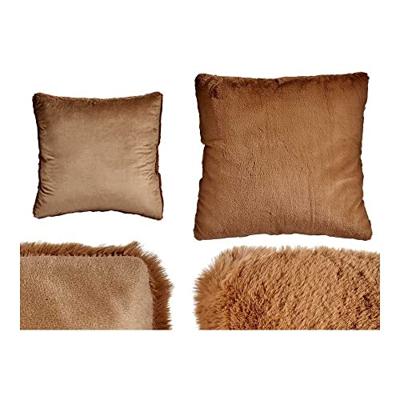 Kussen Met huid Bruin Synthetisch Leer (60 x 2 x 60 cm)