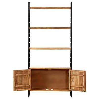 VidaXL Boekenkast met 4 schappen 80x30x180 cm massief acaciahout