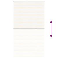 VidaXL Zebra blind 130x230cm stofbreedte 125,9cm polyester marmerbeige - thumbnail