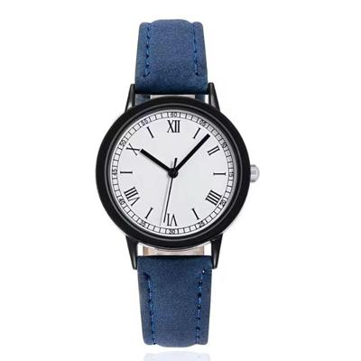 LGT Quartz horloge met blauwe band, zwarte kast en witte wijzerplaat LGT Quartz horloge met blauwe band, zwarte kast en witte wijzerplaat
