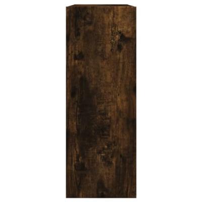 Schoenenkast 80x21x57 cm bewerkt hout gerookt eikenkleurig