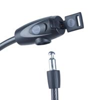 Fietskabel met sleutel 10 mm - YCK0/10/60/2 Zwart - thumbnail