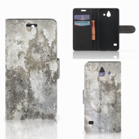 Huawei Ascend Y550 Bookcase Beton Print - thumbnail