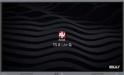 Avtek International TS 8 Lite G 75 Interactief flatscreen 190,5 cm (75") LED Wifi 420 cd/m² 4K Ultra HD Zwart Touchscreen Type processor Android 14 24/7 Avtek International TS 8 Lite G 75 Interactief flatscreen 190,5 cm (75") LED Wifi 420 cd/m² 4K Ultra HD Zwart Touchscreen Type processor Android 14 24/7