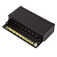 LogiLink NP0018B 8 poorten Patchpaneel CAT 6A 1 HE Meerdere kleuren - thumbnail