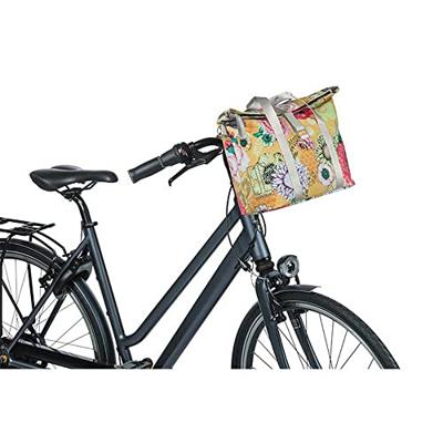 Basil bloom field fietshandtas - duurzaam, compact, geel