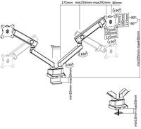 ICY BOX IB-MS314-T monitorarm - thumbnail