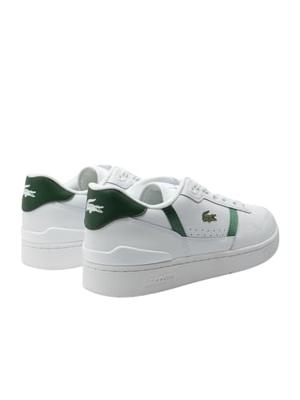 Lacoste T-Clip Sneakers Heren Wit/Groen - Maat 45 - Kleur: WitGroen | Soccerfanshop