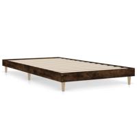 Bedframe zonder matras hout gerookt eikenkleurig 90x200 cm - thumbnail