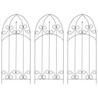 Plantenklimrekken 3 st 40x100 cm ijzer zwart - thumbnail