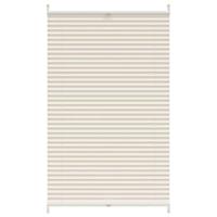 VidaXL Plissé rolgordijn 80x150cm creme - thumbnail