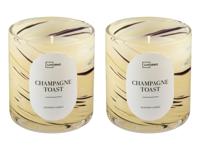 LIVARNO Geurkaars in glas (Marmer 2-delig) - thumbnail