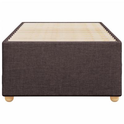 Bedframe zonder matras 90x200 cm stof donkerbruin